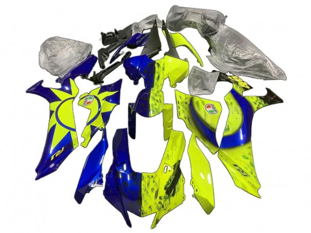 Yamaha YZF 1000 R1 Motorrad Verkleidung 2020-2025 - Blau Gelb Sun Moon