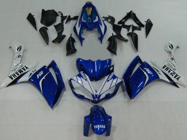 Yamaha YZF 1000 R1 Motorrad Verkleidung 2007-2008 - Blau Weiss Schwarz M1