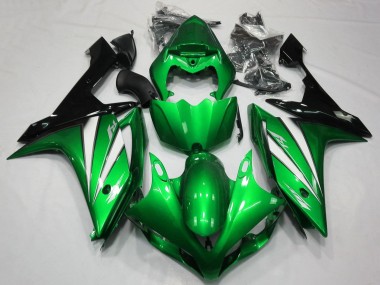 Yamaha YZF 1000 R1 Motorrad Verkleidung 2007-2008 - Grun Weiss Schwarz