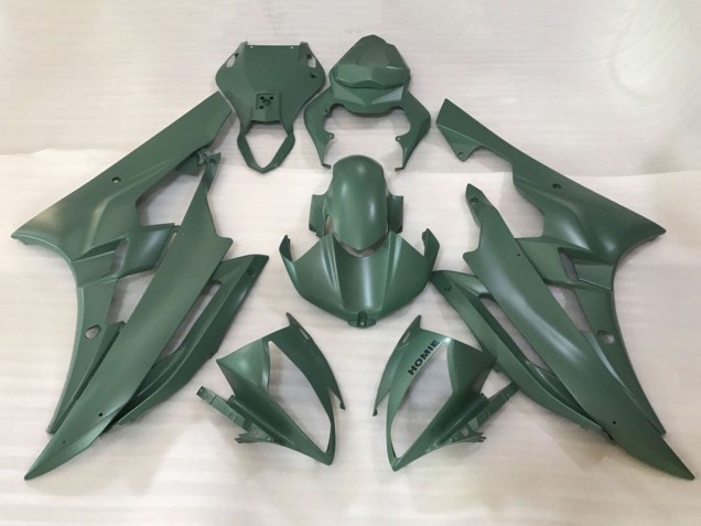 Yamaha YZF R6 Motorrad Verkleidung 2006-2007 - Armee Grun