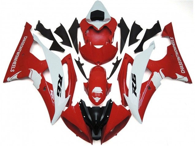 Yamaha YZF R6 Motorrad Verkleidung 2008-2016 - Weiss Rot Schwarz