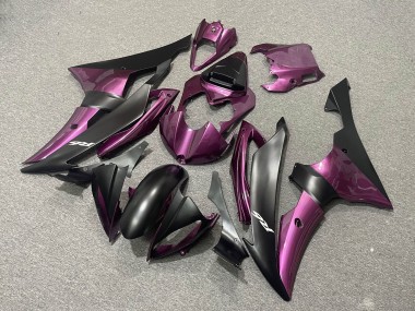 Yamaha YZF R6 Motorrad Verkleidung 2008-2016 - Lila Matt Schwarz