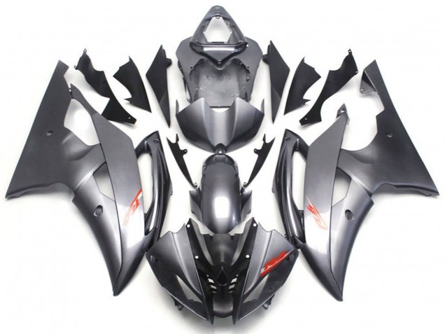 Yamaha YZF R6 Motorrad Verkleidung 2008-2016 - Grau Rot Aufkleber