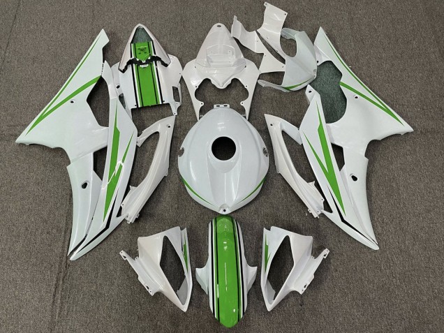 Yamaha YZF R6 Motorrad Verkleidung 2008-2016 - Weiss Grun