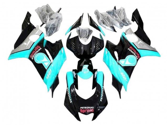 Türkis Blau Glänzendes Schwarz Petronas 2017-2025 Yamaha YZF R6 Motorrad Verkleidung
