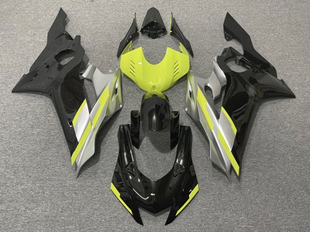 Grau Neon Gelb Glänzendes Schwarz 2017-2025 Yamaha YZF R6 Motorrad Verkleidung