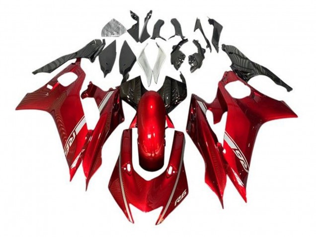 Rot 2017-2025 Yamaha YZF R6 Motorrad Verkleidung