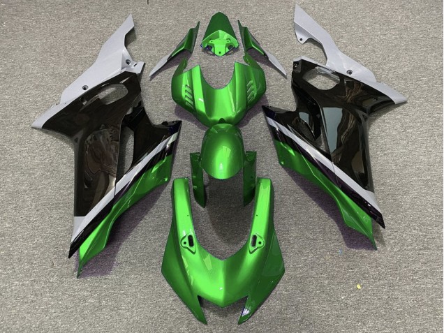 Grau Grün Glänzendes Schwarz 2017-2025 Yamaha YZF R6 Motorrad Verkleidung
