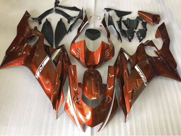 Orange 2017-2025 Yamaha YZF R6 Motorrad Verkleidung
