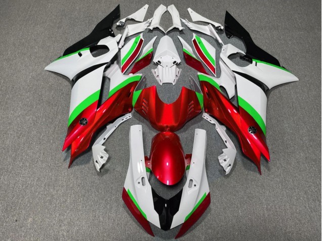 Weiß Neon Grün Rot Schwarz 2017-2025 Yamaha YZF R6 Motorrad Verkleidung