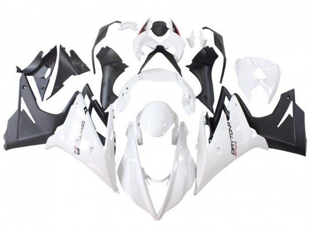 Triumph Daytona 675 Triple Motorrad Verkleidung 2013-2016 - Weiss Matt Schwarz