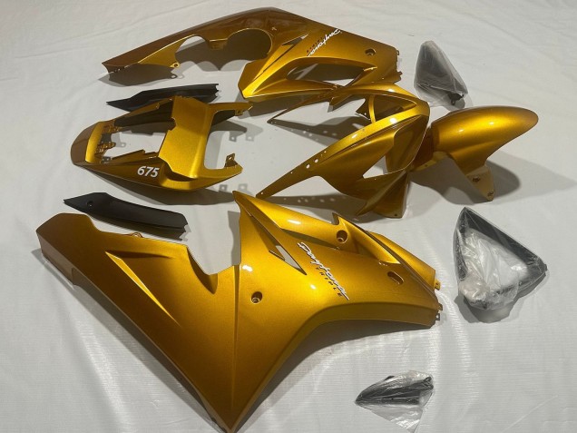 Triumph Daytona 675 Triple Motorrad Verkleidung 2006-2008 - Metallisch Gold