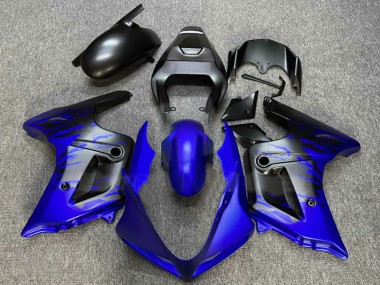 Suzuki SV650 Motorrad Verkleidung 2003-2013 - Blau Matt Schwarz Spritzen