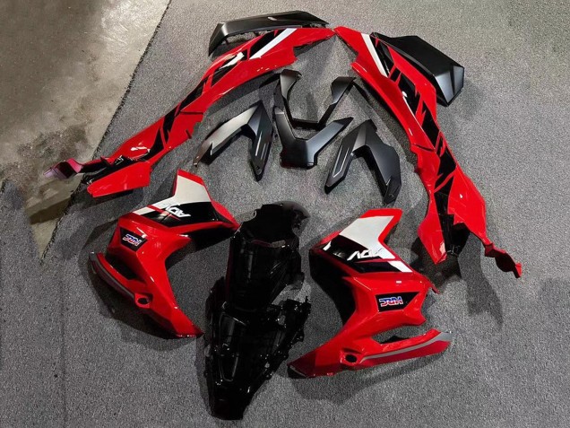 Honda ADV160 Motorrad Verkleidung 2022-2024 - Rot Weiss Glanzendes Schwarz HRC