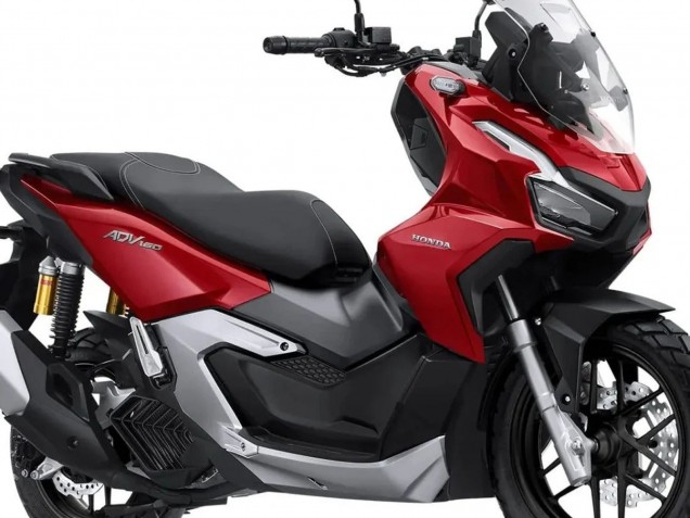 Honda ADV160 Motorrad Verkleidung 2022-2024 - Silber Rot Matt Schwarz