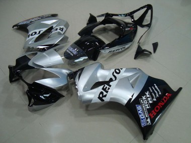 Silber Glänzendes Schwarz Repsol 2002-2013 Honda VFR 800 Motorrad Verkleidung