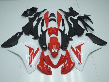 Weiß Rot Matt Schwarz 93 2011-2016 Honda CBR125R Motorrad Verkleidung