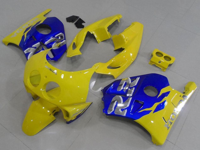 Gelb Blau 1990-1998 Honda CBR250RR MC22 Motorrad Verkleidung