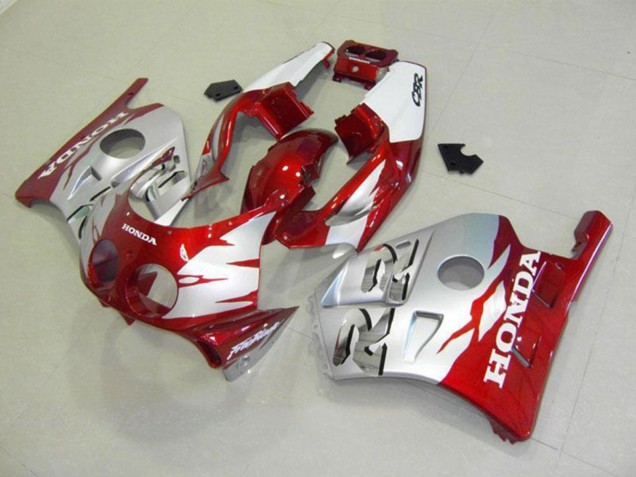Silber Rot 1990-1998 Honda CBR250RR MC22 Motorrad Verkleidung