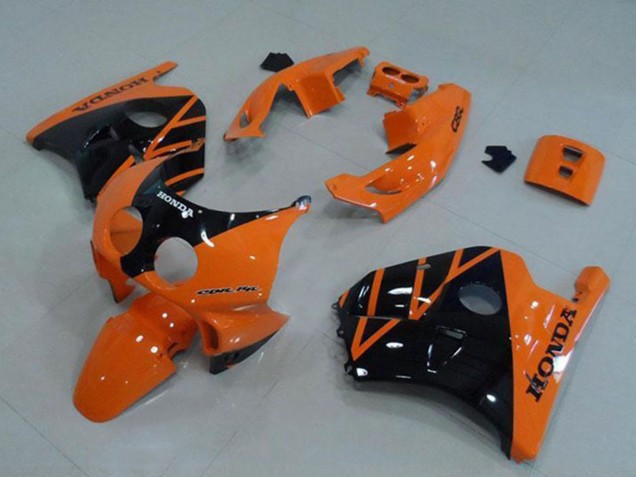 Orange Glänzendes Schwarz 1990-1998 Honda CBR250RR MC22 Motorrad Verkleidung