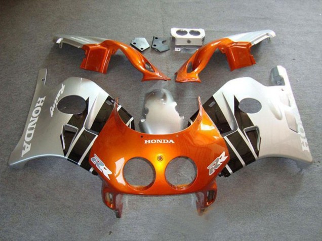 Silber Orange Glänzendes Schwarz 1990-1998 Honda CBR250RR MC22 Motorrad Verkleidung