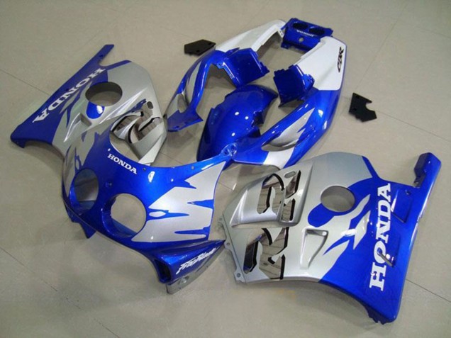 Silber Blau 1990-1998 Honda CBR250RR MC22 Motorrad Verkleidung