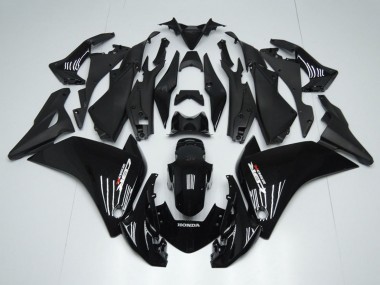 Glänzendes Schwarz Matt Schwarz 2011-2015 Honda CBR250RR Motorrad Verkleidung