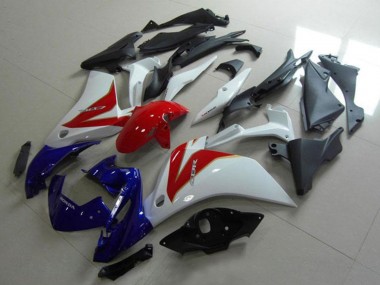 Weiß Rot Blau 2011-2015 Honda CBR250RR Motorrad Verkleidung