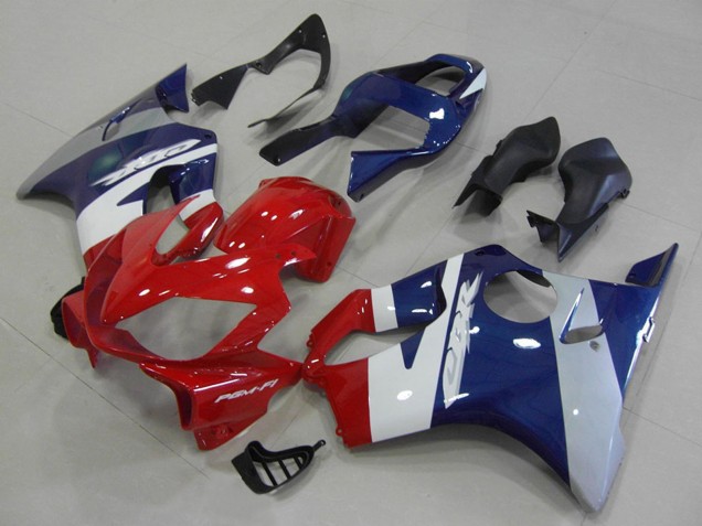 Weiß Blau Rot 2001-2003 Honda CBR600 F4i Motorrad Verkleidung