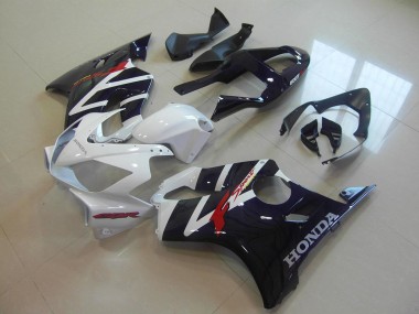 Weiß Glänzendes Schwarz F Sport 2001-2003 Honda CBR600 F4i Motorrad Verkleidung