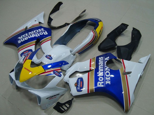 Weiß Blau Gelb Rothmans 2004-2007 Honda CBR600 F4i Motorrad Verkleidung