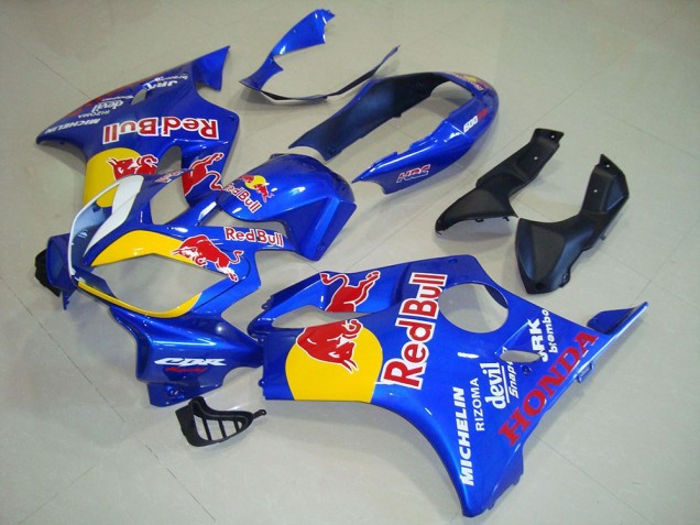 Blau Gelb Red Bull 2004-2007 Honda CBR600 F4i Motorrad Verkleidung