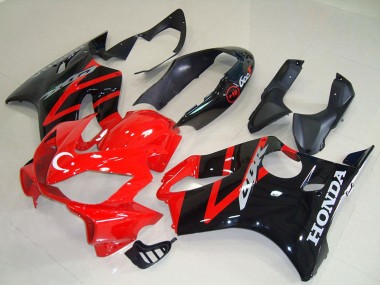 Rot Glänzendes Schwarz 2004-2007 Honda CBR600 F4i Motorrad Verkleidung Kit