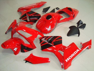 Rot Glänzendes Schwarz 2003-2004 Honda CBR600RR Abs Verkleidungen