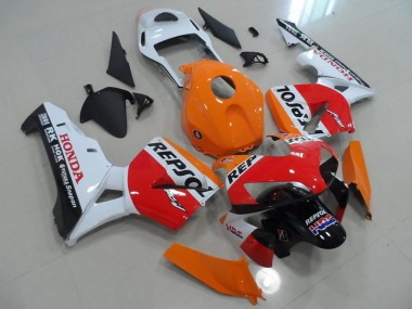 Orange Weiß Rot Glänzendes Schwarz Repsol HRC 2003-2004 Honda CBR600RR Motorrad Verkleidung