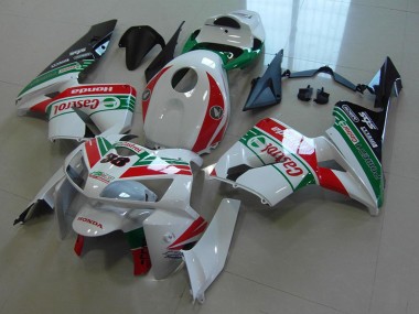Weiß Rot Grün Castrol 38 2005-2006 Honda CBR600RR Motorrad Verkleidung