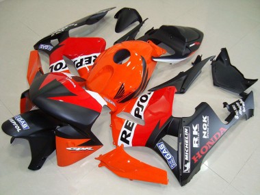 Orange Rot Weiß Matt Schwarz Repsol Rennen 2005-2006 Honda CBR600RR Motorrad Verkleidung