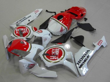 Weiß Rot Lucky Strike 2005-2006 Honda CBR600RR Motorrad Verkleidung