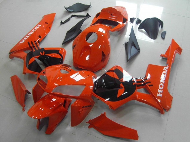 Orange Schwarz 2005-2006 Honda CBR600RR Motorrad Verkleidung