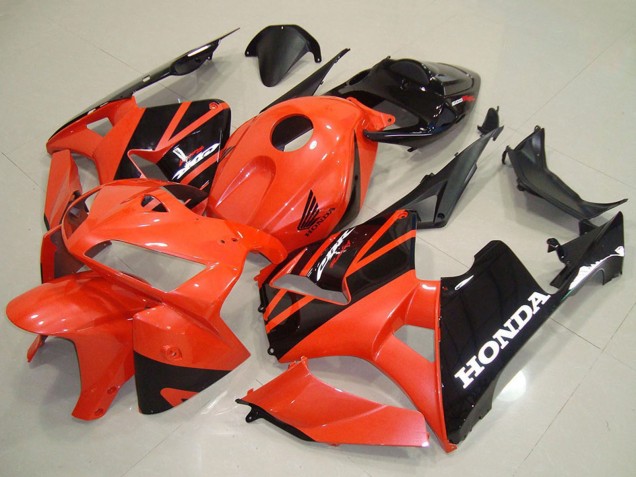 Orange Schwarz 2005-2006 Honda CBR600RR Motorrad Verkleidung