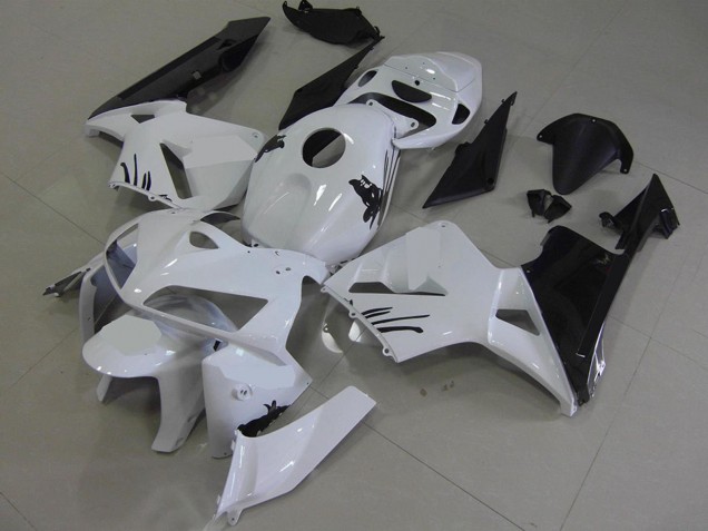 Weiß Schwarz 2005-2006 Honda CBR600RR Motorrad Verkleidung Kit