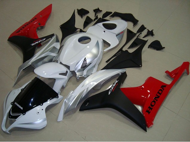 Weiß Silber Rot Glänzendes Schwarz 2007-2008 Honda CBR600RR Motorrad Verkleidung