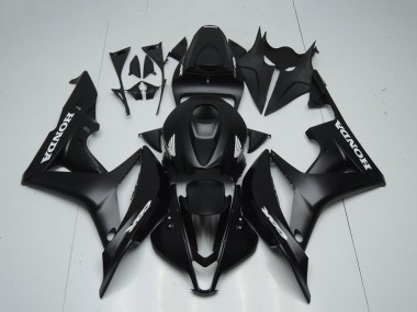 Matt Schwarz Weiß Aufkleber 2007-2008 Honda CBR600RR Motorrad Verkleidung