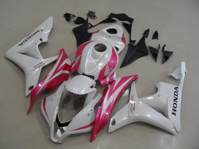 Weiß Rosa 2007-2008 Honda CBR600RR Motorrad Verkleidung