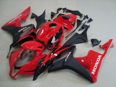 Rot Matt Schwarz OEM Stil 2007-2008 Honda CBR600RR Motorrad Verkleidung