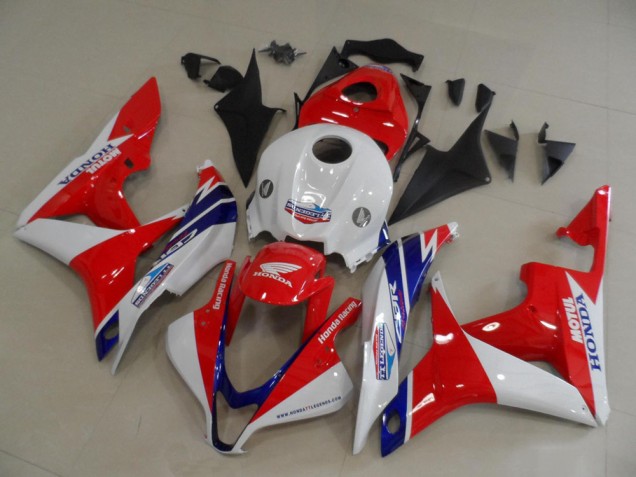 Weiß Rot Blau 2007-2008 Honda CBR600RR Motorrad Verkleidung