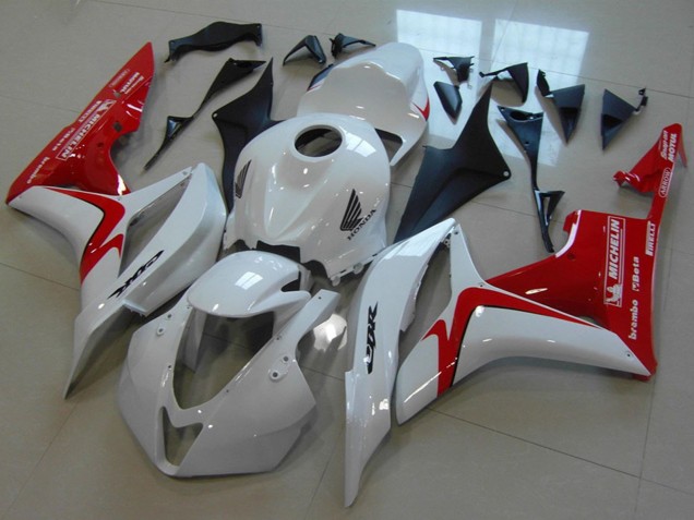Weiß Rot Rennen Stil 2007-2008 Honda CBR600RR Motorrad Verkleidung