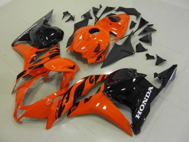 Orange Glänzendes Schwarz 2009-2012 Honda CBR600RR Motorrad Verkleidung