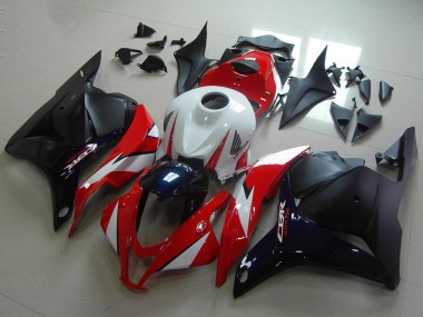 Weiß Rot Dunkel Blau Glänzendes Schwarz 2009-2012 Honda CBR600RR Motorrad Verkleidung