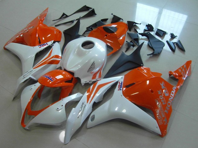 Weiß Orange HRC 2009-2012 Honda CBR600RR Motorrad Verkleidung